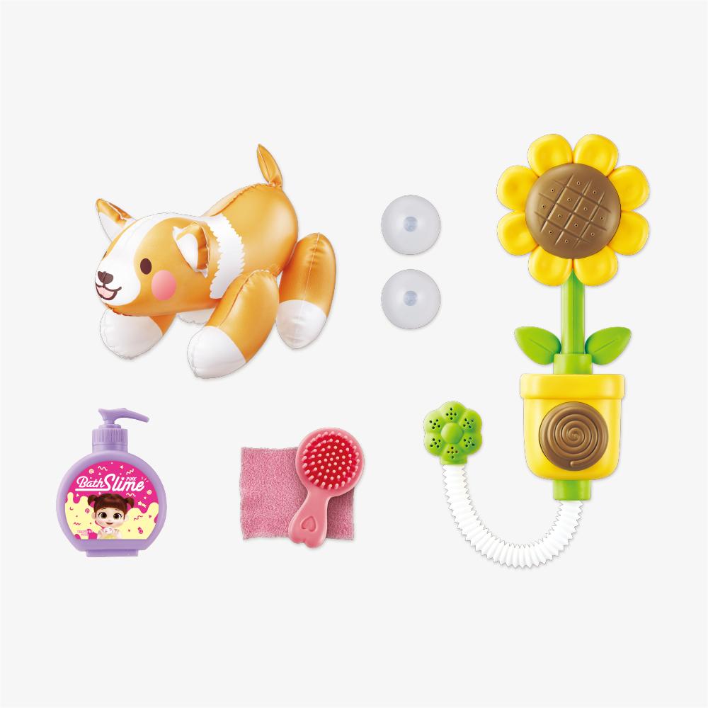 Young Toys Kongsuni & Kongkongi Bathtime Fun Playset with Shower & Puppy