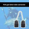 Wishbone Latex Tube Adapter Fishing Supply Spearfishing Connector Fishing Tool Connection Accessories