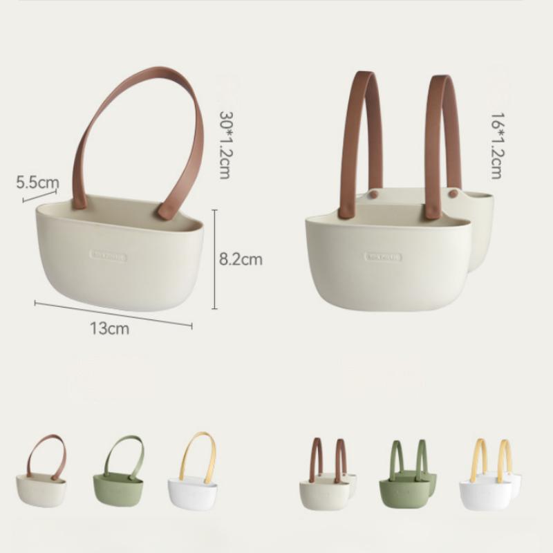 

Silicone Kitchen Sink Hanging Storage Basket for Sponges and Soap Single-layer білий