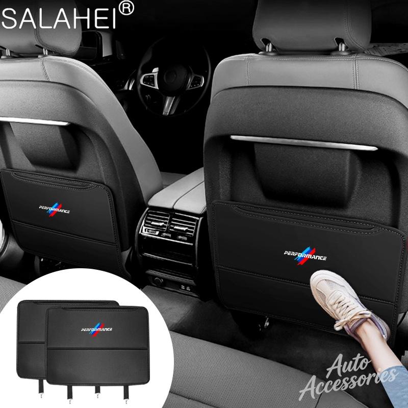 Leather Car Seat Back Anti Kick Pad Prevent Dirt Protection Covers For BMW Performance E46 E90 F20 E39 E91 E87 E60 E93 E34 X3 X5 ZAH5
