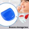 1Pc/2Pcs Denture Storage Box Various Shapes Eco-friendly PP Portable User-friendly Securely Store Braces Case