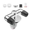 Washing Machine Floor Drain Adapter Pipe Connector Drain Deodorant Sealing Ring Adapter Sewer Elbow Pipe Connector