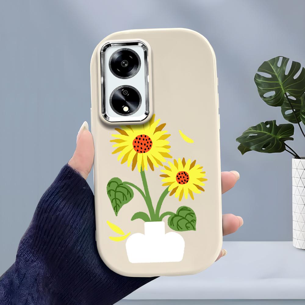 Solid Color Silver Edge Lens Soft Liquid Silicone Shockproof Phone Case for iPhone Samsung Huawei Honor Xiaomi Redmi OPPO Realme Vivo Infinix Tecno