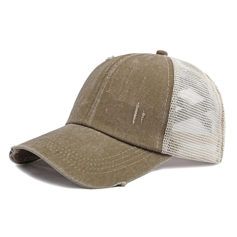 Summer Men Breathable Mesh Baseball Cap Outdoor Sports Running Snapback Cap Women Sunscreen Hat Ponytail Panama Cap Dad Hats