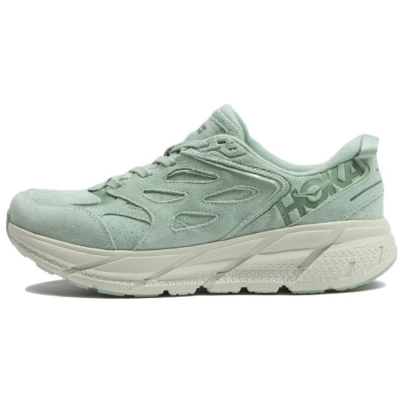 HOKA ONE ONE Clifton L Suede Smoke Green All Gender Sneakers 1122571-SGCT 42