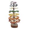 Kerst Zeven Chakra Gelaagde Boom M-Seal Zilverdraadboom 2500 Chips Kralen Kristal Natuurlijke Boom voor Reiki Healing en Vastu, Good Luck Gifts