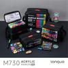 Languo 48/72/96 Colors Vivid Colors Acrylic Markers Direct Liquid for Drawing Painting Sketching Comics Design Art Marker Pens