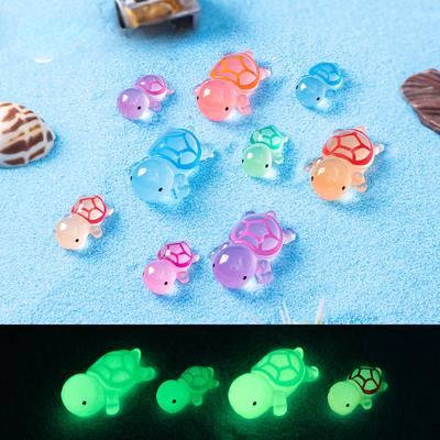 Micro-landscape Glow-in-the-dark Turtle Resin Decoration Blind Bag Accessories Fish Tank Landscape Turtle Decoration Tabletop Decoration
