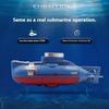 0.1M/s Speed Mini RC Submarine Simulation Model Waterproof Diving Toys Outdoor Play