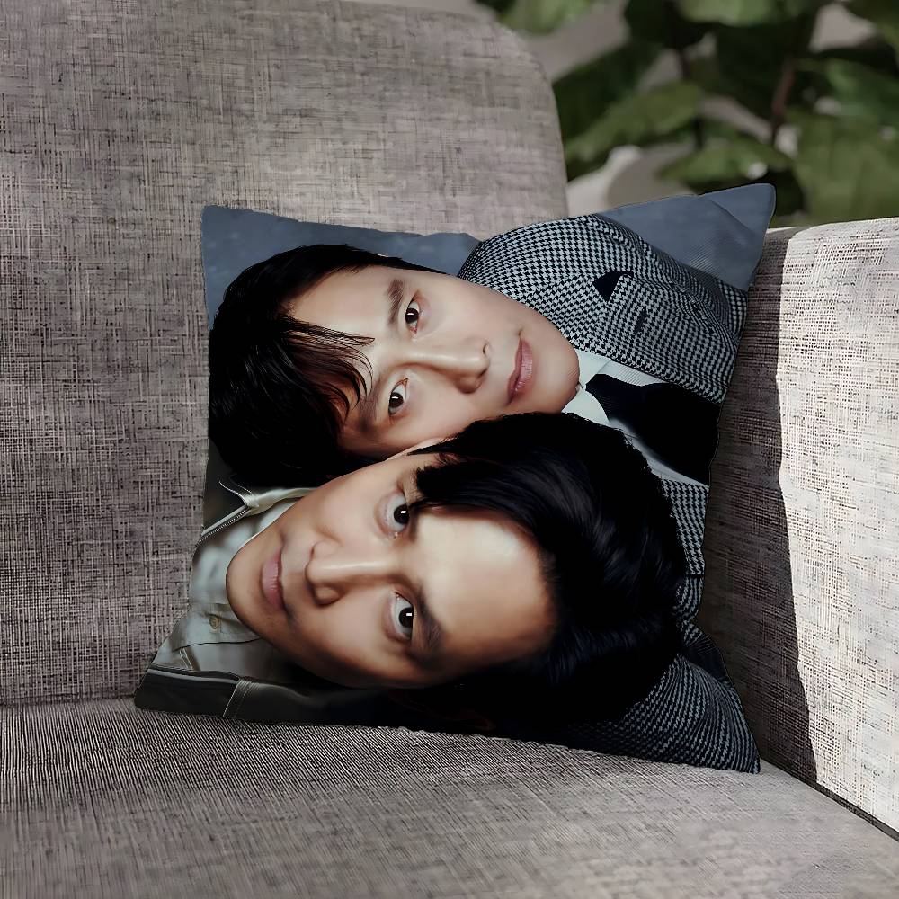 Lee B-Byung H-Hun Pillow Case For Sofa Decor Home Car Office Living Room Printing Cushion Cover Decorations and Protector