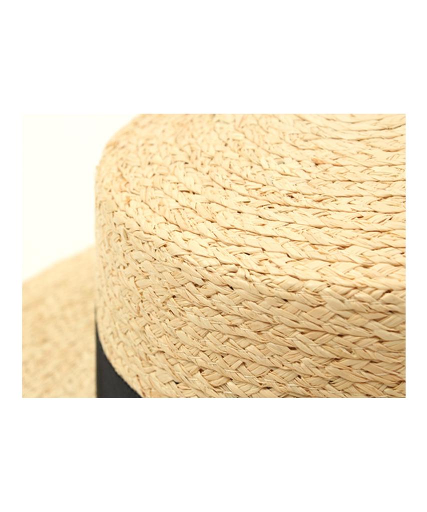 Yunibeosyeolkemiseuteuli Gdmt Raffia Flat Fedora Raffia Hat