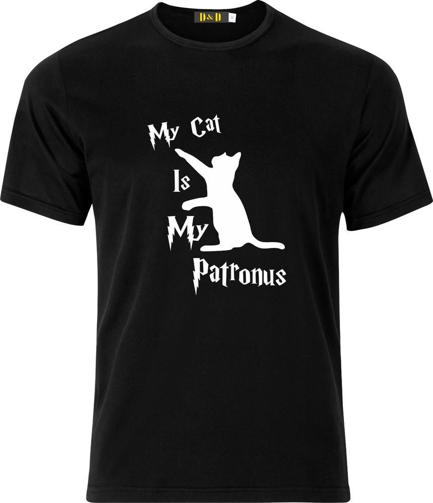 

My cat is my Patronus Harry Potter xmas present funny humour cotton t shirt XL