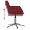 Office Chair Swivel Burgundy Fabric