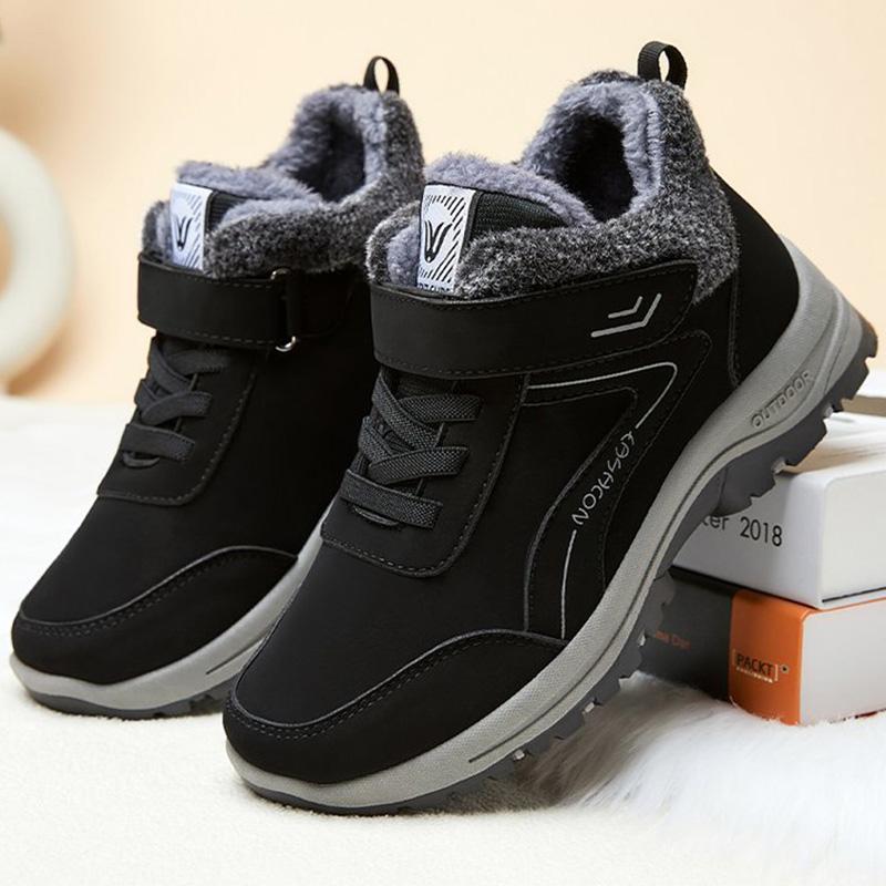 Fashion Mix Color Snow Boots for Women Soft Plush Keep Warm Sneakers Woman Winter Platform Anti Slip Cotton Ankle Boots Female