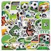 50Zhang Football Graffiti Stickers Sports Ball Decorative Stickers Creative Football Stationery Stickers
