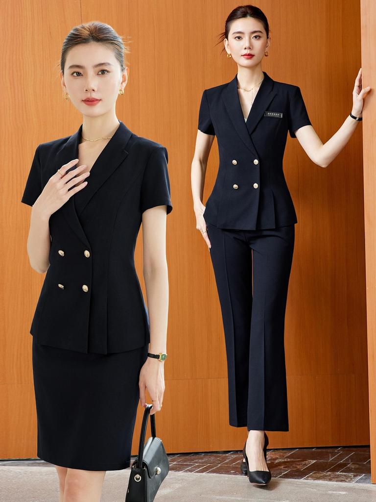 Women's Elegant Suit Jacket - 2026 Formal High-End Receptionist Workwear Set