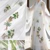 Herbal Medicine Pattern Embroidery Fabric for Sewing Hanfu Ancient Cheongsam Horse-face Pleated Skirt Clothing Designer Fabric