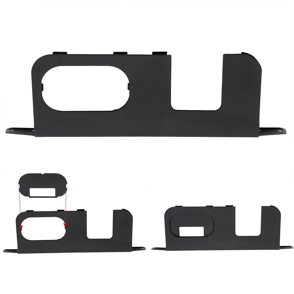 Hintere Stoßfängerabdeckung Schwarz Kunststoff für Ford Maverick 2025 2025 2025 2025 4/7-poliger Stecker Anhängerkupplung Autozubehör