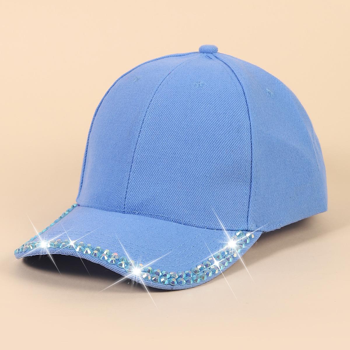 

Шляпа женская шляпа с утиным язычком, летняя модная универсальная шляпа-солнцезащита, корейская версия, Diamond Sea Star, весенняя повседневная модная бейсболка average size светло-синий