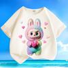 Children's Fashionable Pure Cotton Top, Cute Loose T-shirts for Boys and Girls  Summer