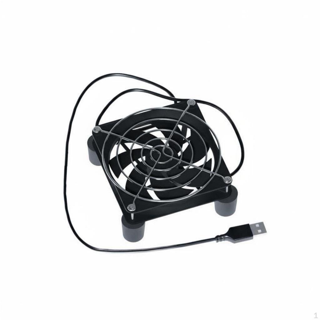 SetTop Box Cooling Stand Quiet USB Fan Powerful Air Circulation External Router