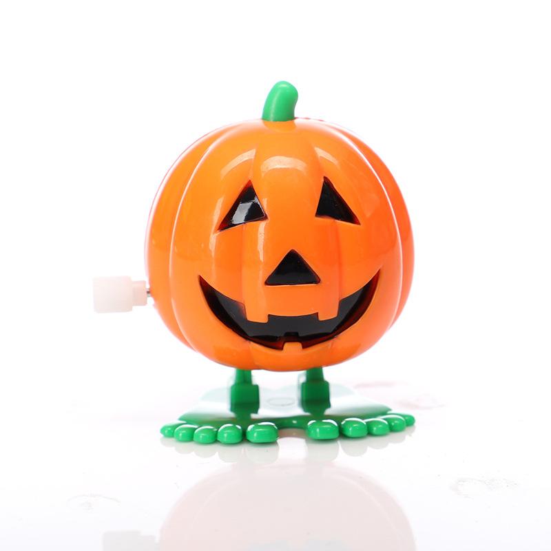 5/10Pcs Children Clockwork Toy Novelty Skeleton Zombie Pumpkin Clockwork Walking Jump Funny Toys Christmas Halloween Party Gifts