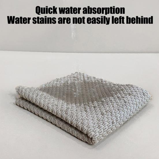 5 Stück Mikrofaser-Geschirrtücher Saugfähiges Lappen Küche zum Spülen von Geschirr Reinigungstuch Strukturiert Wiederverwendbar Wischen von Glaswaren