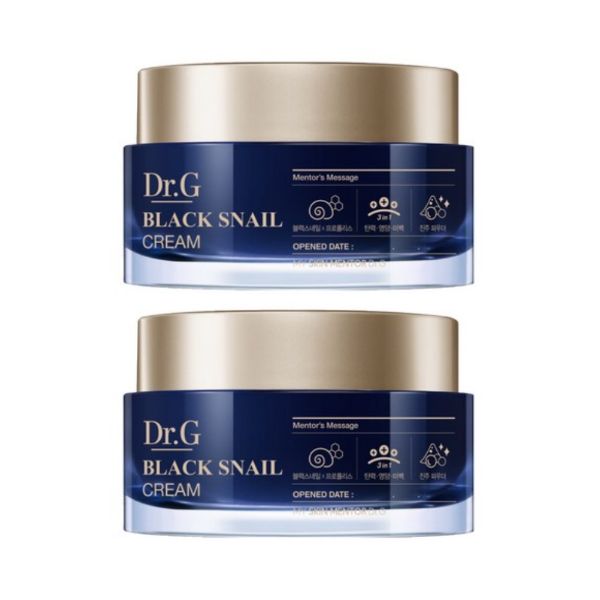 Dr.G Black Snail Cream Skin Repair Anti-Aging Moisturizing Cream Set 2 x 50ml