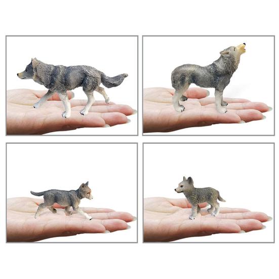 Wolf Figurines Smell-less Preschool Educational Active Poses