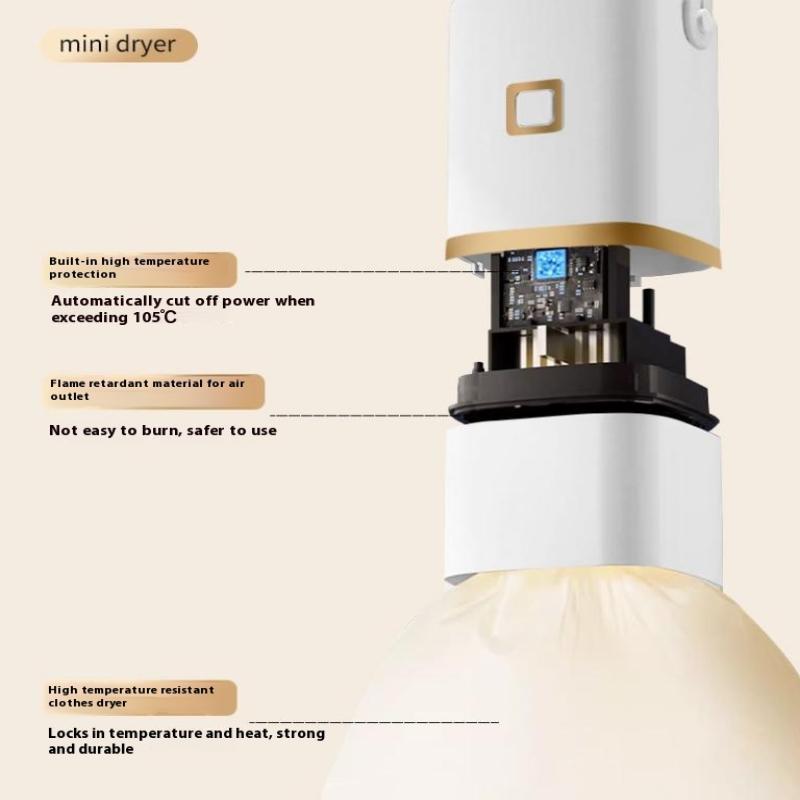 Mini Portable Foldable Electric Dryer With Intelligent Timer Fast Drying Household Cabinet Compact Dryer Included For Travel