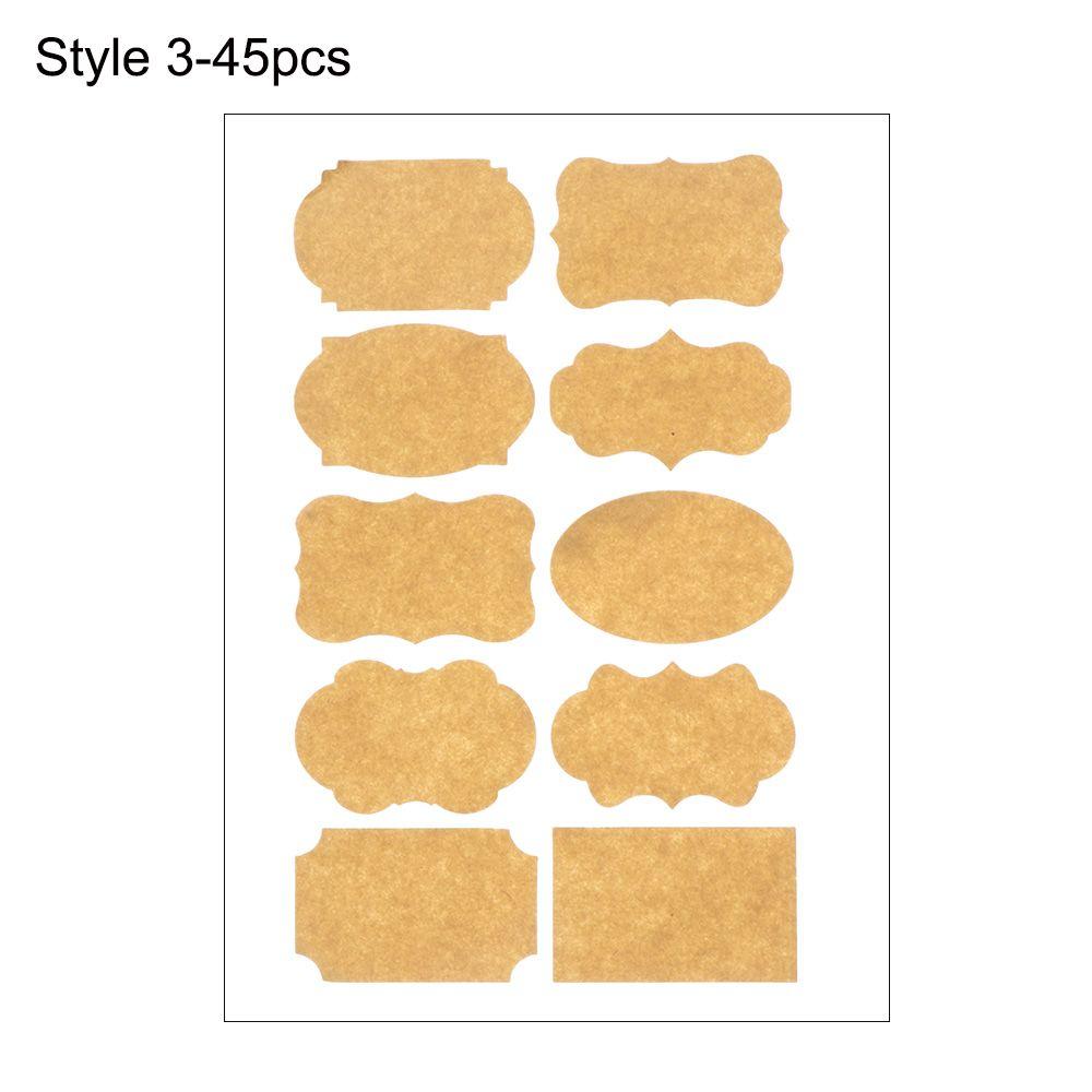 

Gift Candy Tags Creative Cake Decoration Packaging Seals Kraft Paper Blank Sticky Labels Stickers Style 3