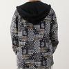 Vans All Over Print Casual Hooded Jacket Men Jackets Black VN0A7Q1CYAK