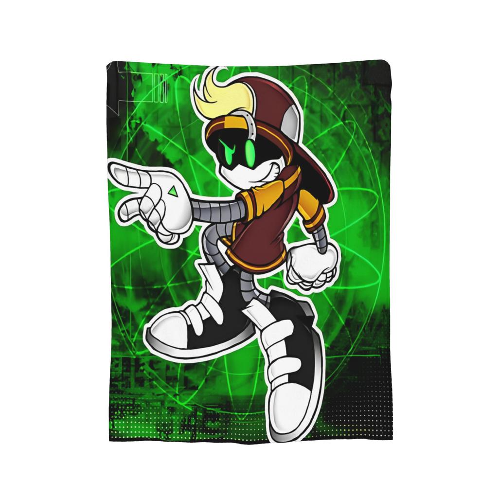 Murder Drones N and Uzi Flannel Throw Blanket  Blanket for Bedding Car Lightweight Plush Thin Quilt,