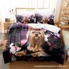 Digital Printed Sheet Bed Quilt Cover Home Textiles Animal Series Three-Piece Set
