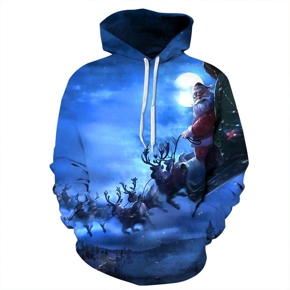 Premium Quality Ugly Xmas Christmas Sweater Santa Jacket Hoodie Pullover For All