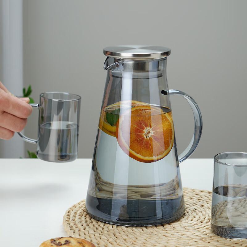 Sejana Thick Glass Cold Water Pitcher Set