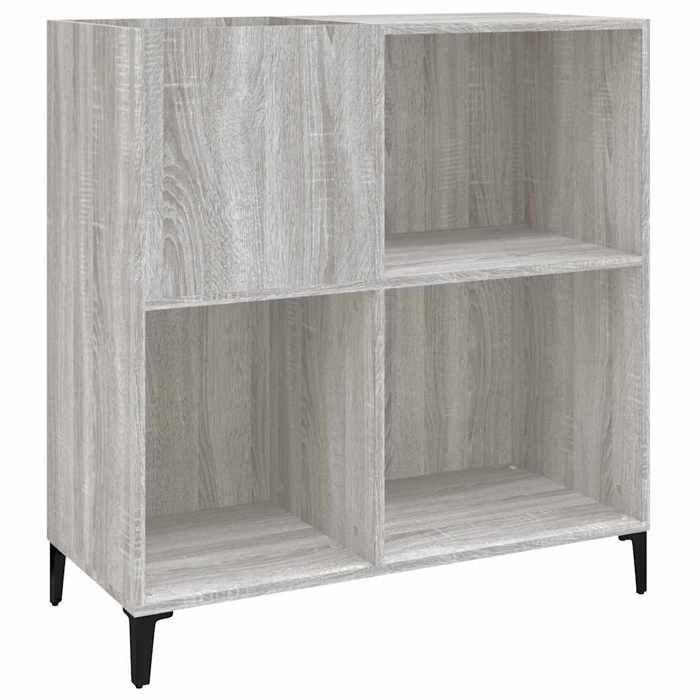 VidaXL Cabinet for Records Sonoma Grey 84.5x38x89 Cm Engineered Wood 832003