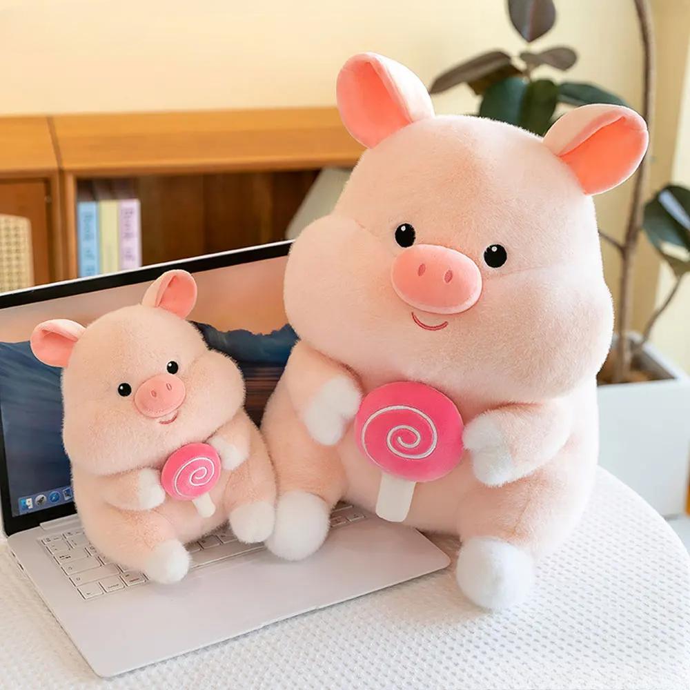 Neues Candy Pig Plüschtier Schlafkissen Puppe Weiche Stoffpuppe Festivalgeschenke für Kinder Cartoon Stofftier Spielzeug