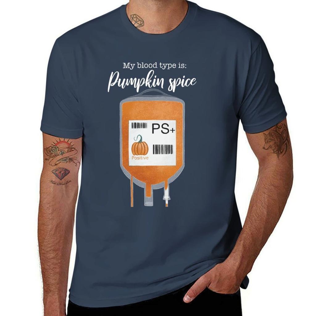 My Blood Type Is Pumpkin Spice TShirt Festival Short Sleeve TShirt