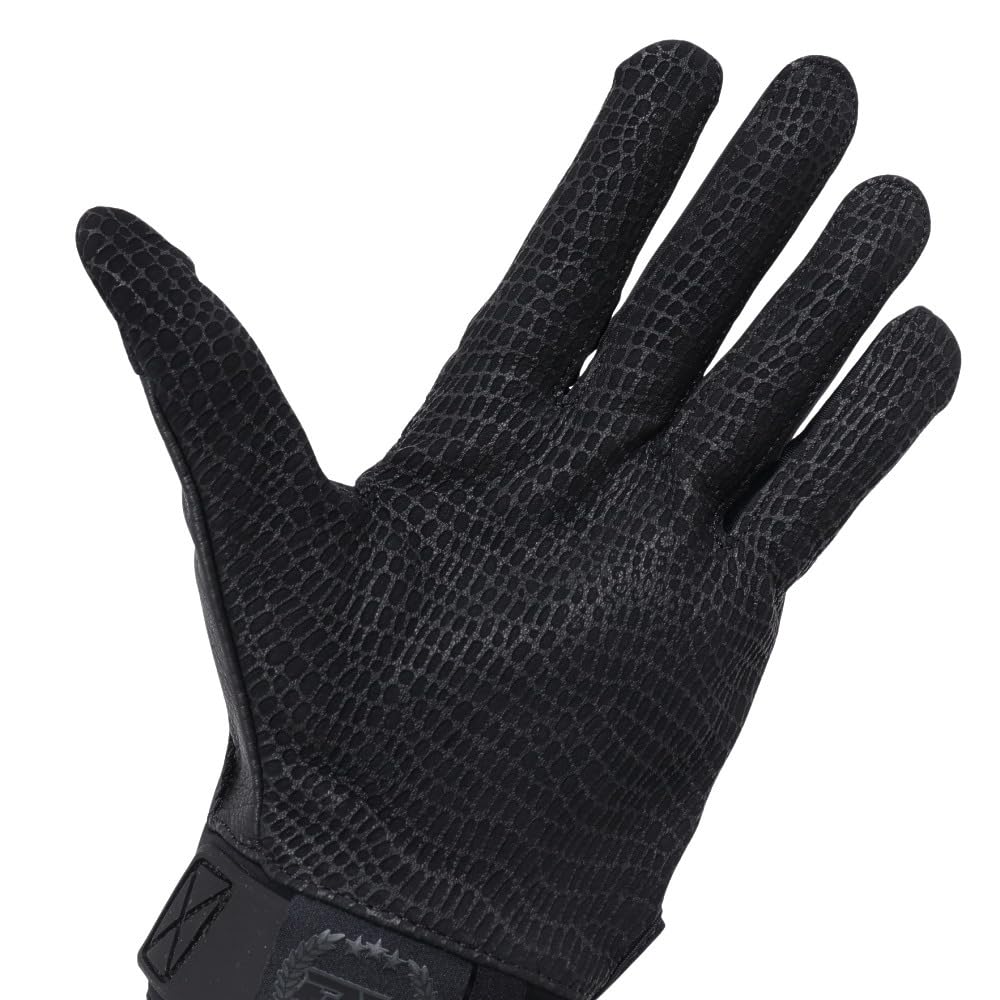 UA Harper Pro Gloves 24 Black/Black/Metallic Gun Metal SM