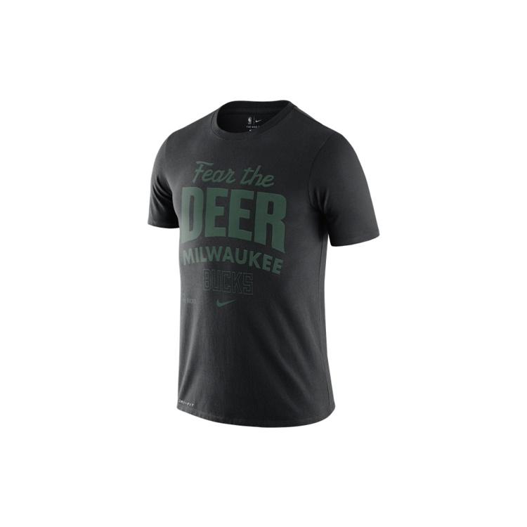 Nike Milwaukee Bucks Mantra Dri-FIT NBA Short Sleeve Black Men s CK8814-010 L