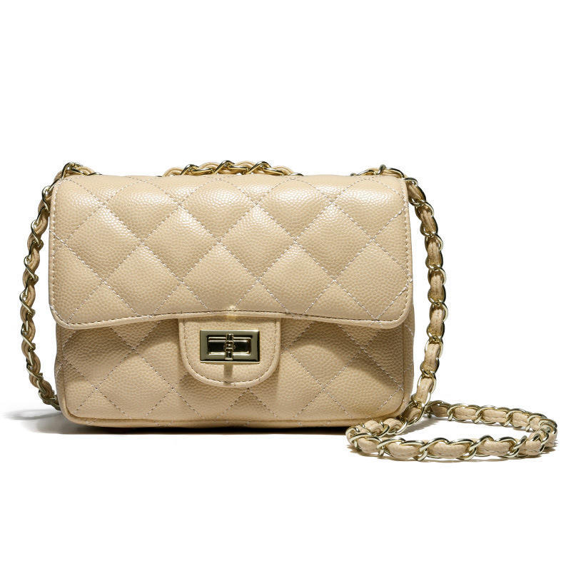 Temperament Shoulder Bag Autumn and Winter Fashion New Casual Trend Women's Simple Small Bag Diamond Chain Bag