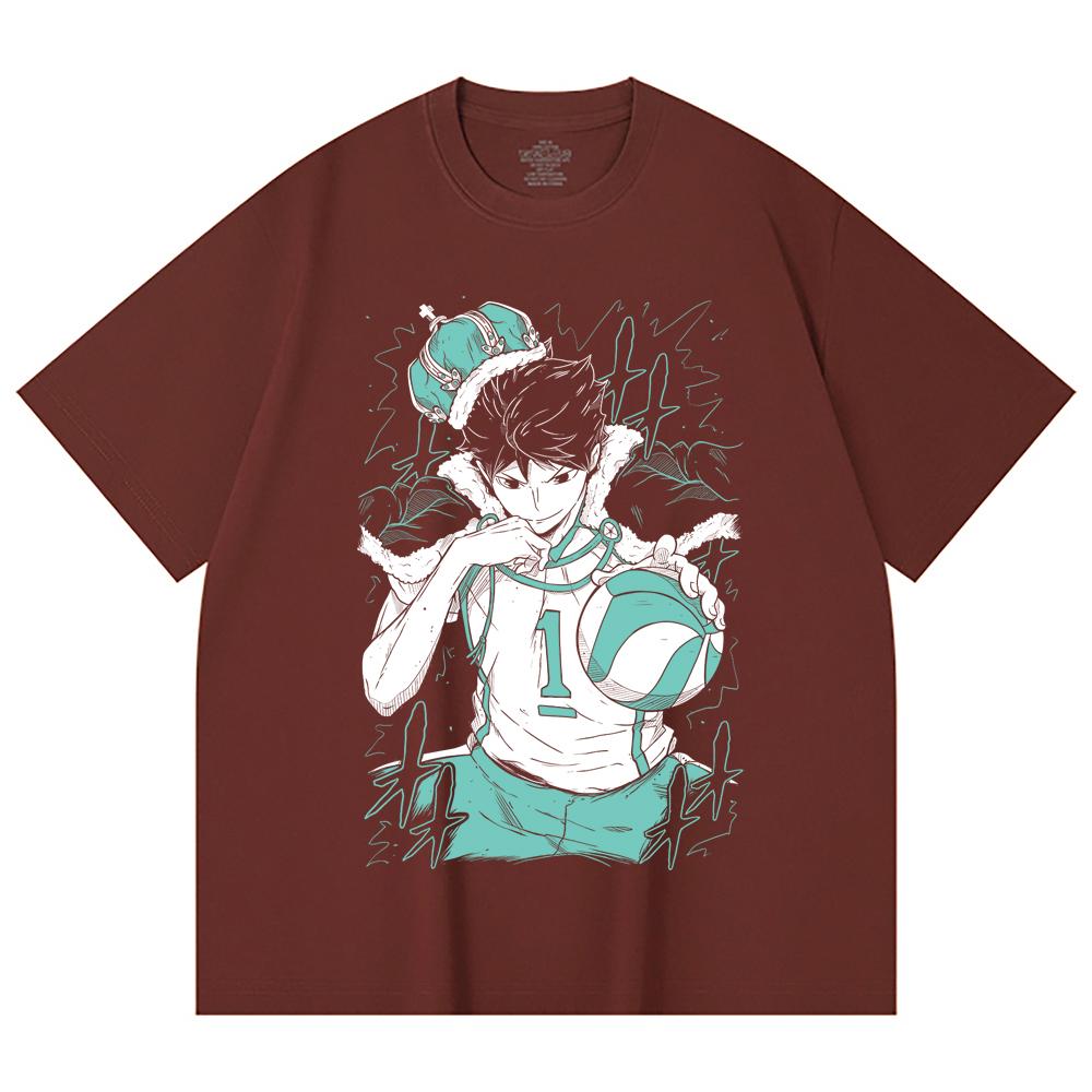 230 Gsm 100% Cotton Haikyu V3 Oikawa Print Unisex Heavy Cotton T Shirt