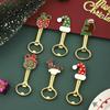 1pc New Christmas Bottle Opener Creative Dog Bear Gift Hat Design Beer Bottle Opener Screwdriver Small Gift