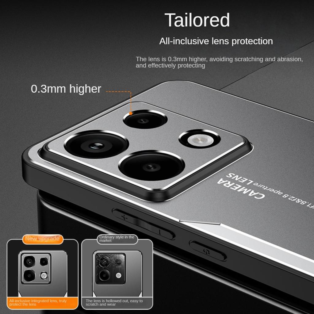 Pouzdro pro Redmi A3 Note 13 12 Pro Plus Note 13C 12C 5G 4G Xiaomi 14 Ultra 14 pro Luxusní Kovová ochrana objektivu Nárazuvzdorný Kryt