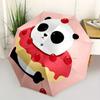 1pc Panda Donut Automatic Open/close, All-Season Portable Folding Umbrella, Travel, Everyday, Formal Events - Compact Luxury Parasol, Outdoor Accessor