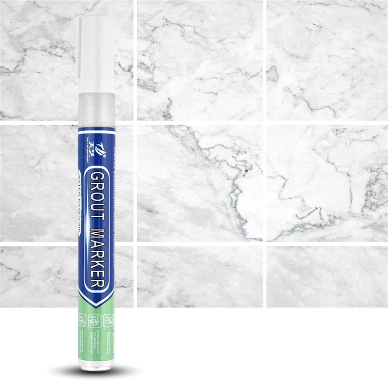 Tile Grout Pens White Waterproof Tile Marker Grout Pen Wall Seam Pen For Tiles Floor Bathroom Decontamination Seam Repair Tools