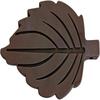 2 Pcs Brown Heavy Duty Door Stopper TPR Under Draft Stopper Door Wedge Stopper  for Bottom of Door