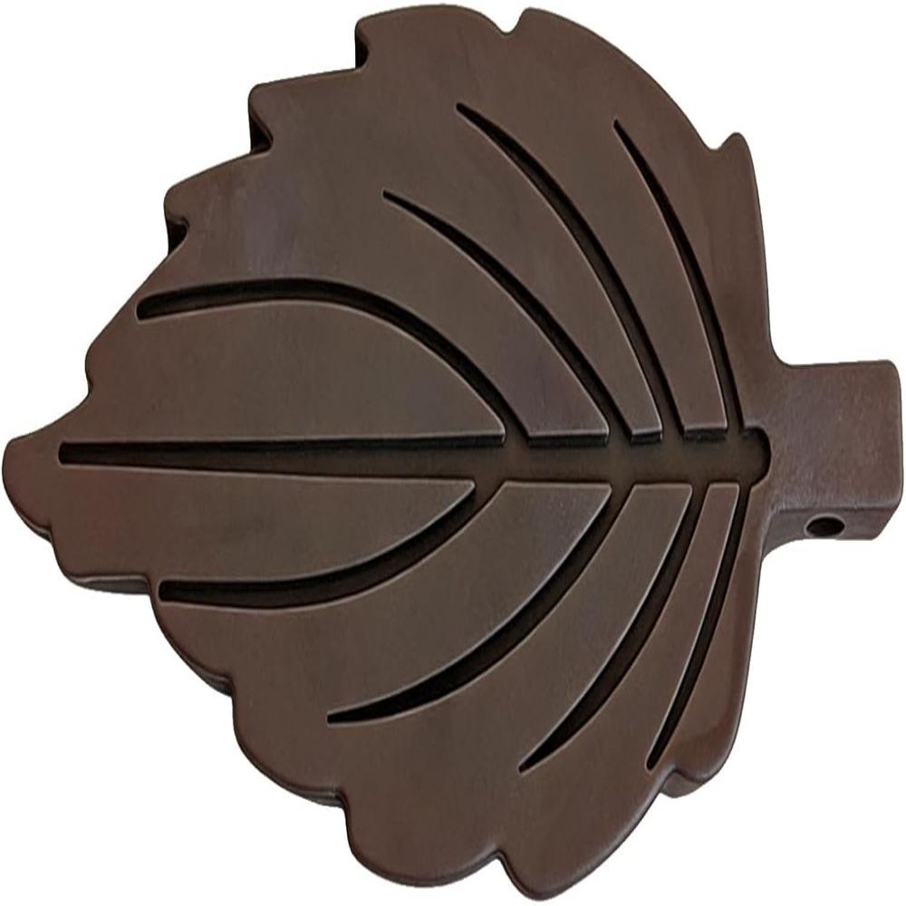 2 Pcs Brown Heavy Duty Door Stopper TPR Under Draft Stopper Door Wedge Stopper  for Bottom of Door