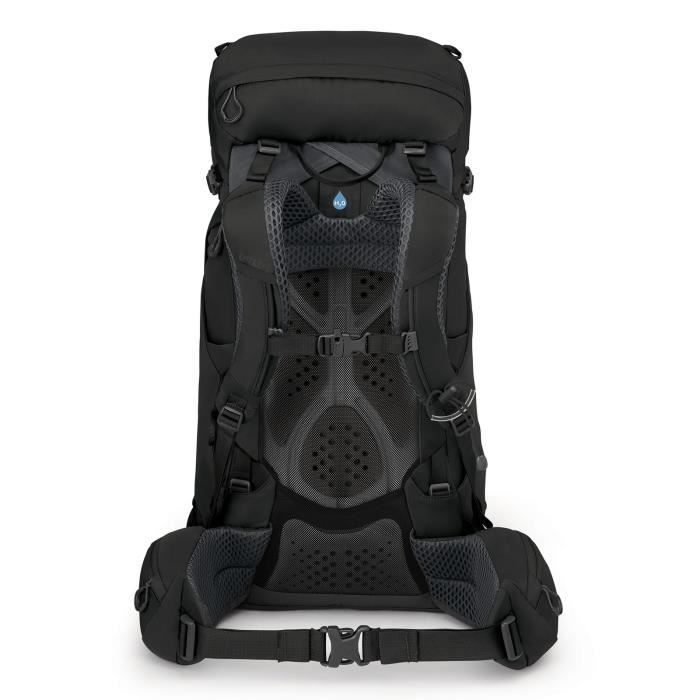 Sac à dos de randonnée - osprey - kestrel 38 s/m - noir - matériau durable - housse de pluie incluse